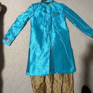 Turquoise Indian dress for men’s